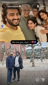 Arjun Kapoor celebrates Boney Kapoor’s birthday with a touching tribute on Instagram. Explore Boney’s career highlights, family life, top movies, and achievements.