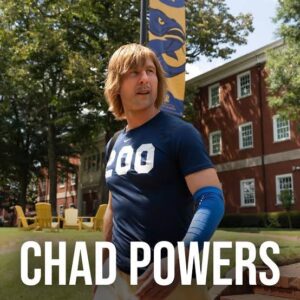 Chad Powers is an upcoming American sports comedy television series created by Glen Powell and Michael Waldron, starring Powell in the titular role as well as Steve Zahn, Toby Huss, Perry Mattfeld, Clayne Crawford, Wynn Everett, Frankie A. Rodriguez, Colton Ryan, Keese Wilson, Xavier Mills and Quentin Plair.